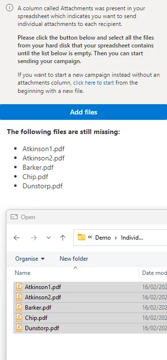 Sending mail merge with attachments from Outlook