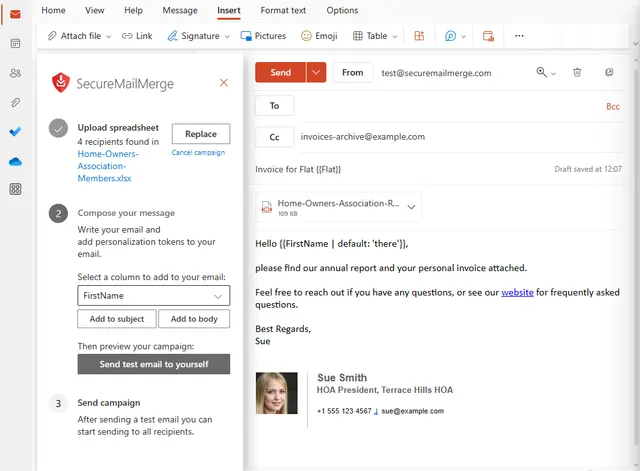 Open it in Outlook