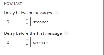 The How fast subgroup with both delay settings